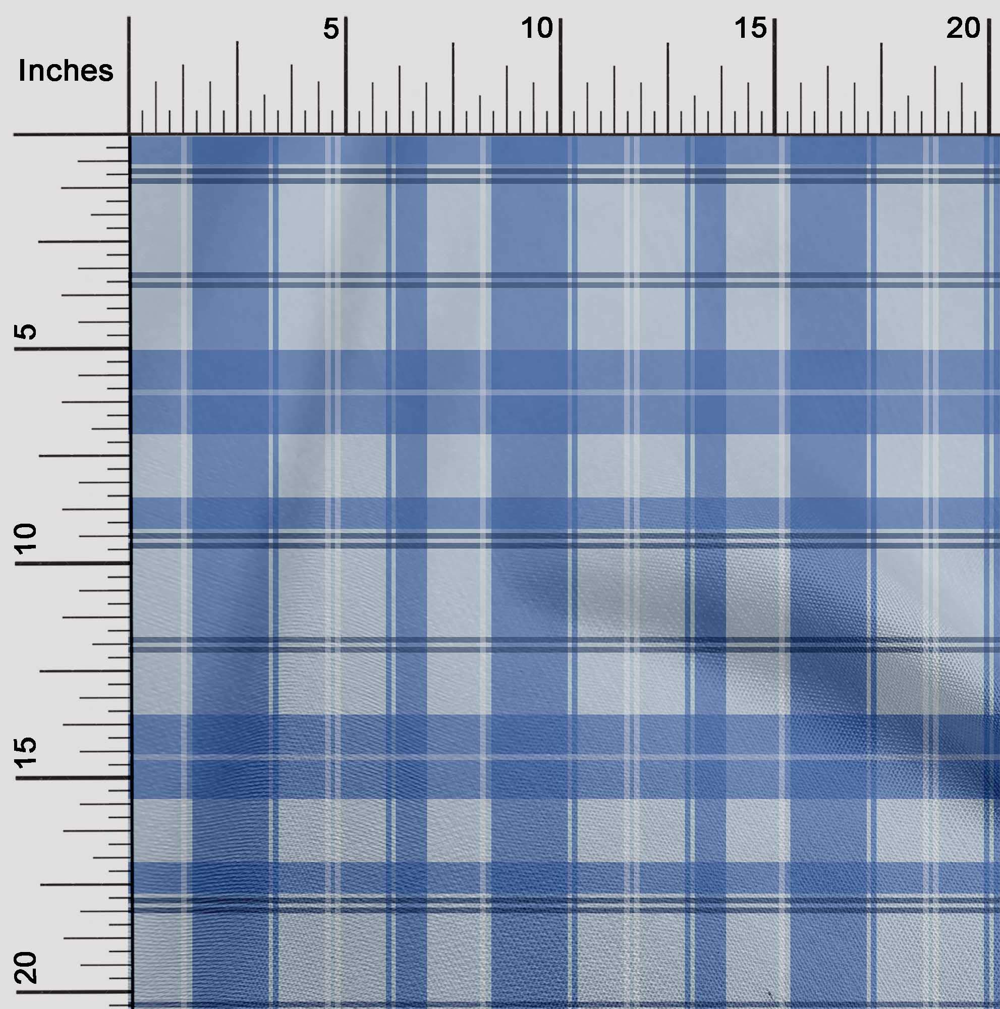 Amazon.com: oneOone Cotton Jersey Blue Fabric Madras Check DIY